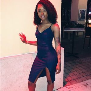Dark blue dress